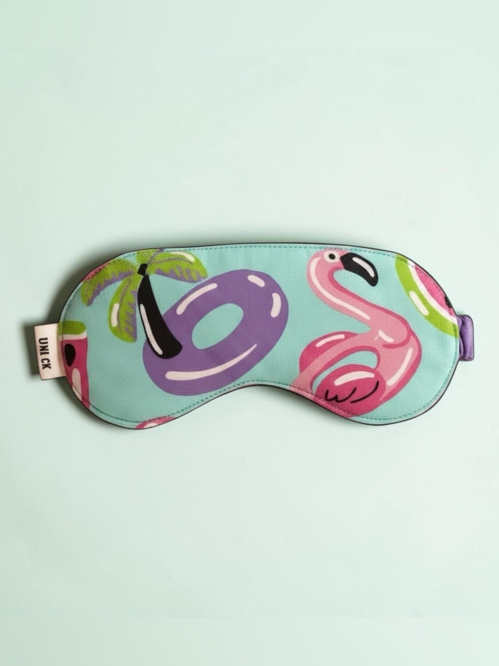 Flamingo Pool Float Summer Theme Kids Sleep Mask